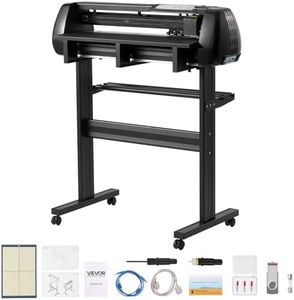 VEVOR Vinyl Cutter Machine, 28 inch Max Feed Width, Dual Blades, Adjustable Force and Speed, LED Display, Vinyl Plotter Cutter Printer with Signmaster Software for Compatible with Windows and macOS