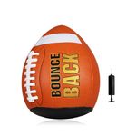 BOUNCEBACK Composite Training Football, Backyard Solo Training Football, Pass Catch Enhancing, Youth Size 7(Ages 5-14)(Pump Included)