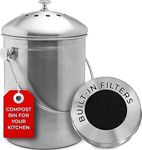 Epica Stainless Steel Compost Bin 1 Gallon