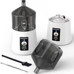 ZHENGHAI Electric Herb Grinder 150W Spice Grinder. USB-C Rechargeable, Compact Size, Easy On/Off. Fast Grinding for Dry Spices Herbs, with Pulse Mode and Cleaning Brush (White)