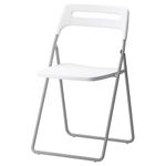 Ikea Extraordinary Look Folding Chair White Colour(Space Saving and Easy take Out Chair)