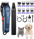 VOVA Dog Clippers,Stainless Paw Trimmers Kits,Professional Pet Canine Grooming Clipper For Thick Heavy Coats, Low Noise Pet Hair Shears for Small and Large Cat Dog Coupe-pattes Tondeuse Pour Chien