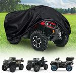 XXL ATV Cover 420D 4 Wheeler Cover Compatible for Can am Outlander Polaris Sportsman CFMOTO Yamaha Hisun Honda Heavy Duty Waterproof All Weather Protection (90.5''L x 49''W x 51''H)