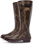 LaCrosse Grange Rubber Hunting & Work Boots for Men - Waterproof ZXT Rubber, with Adjustable Fit Strap, EVA Footbed, and Slip-Resistant Outsole, Mossy Oak Original Bottomland - 9 M