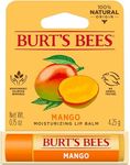 Burt's Bees 100% Natural Origin Moisturising Lip Balm, Mango with Beeswax & Fruit Extracts, 1 Tube, 4.25g