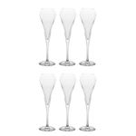 Chef and Sommelier Open Up 0.20L Effervescent Champagne Flute Glass (Set of 6)