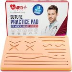 Suture Practice Pad for Medical Students - Advanced Suture Pad 3 Layers with 17 Wounds, Practice Suture Pad for Vet and Nursery Training