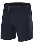 TCA Men's Elite Tech Lightweight Running or Gym Training Shorts with Zip Pockets - Night Sky, XXXL