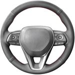 MEWANT Steering Wheel Cover for Toyota RAV4 2019-2024/Camry 2018-2024/Corolla 2020-2024/Avalon 2019-2022 Hand-Stitched Steering Wheel Wrap