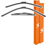 VIA ALBION® Wiper Blades for: VAUXHALL ZAFIRA B (2006-2012) • All-Weather Front & Rear Wipers Set