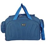 N Choice Unisex Polyester Waterproof Lightweight 40 L Luggage Travel Duffel Bag with 2 Wheels (Blue)