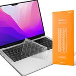 UPPERCASE GhostCover Premium Ultra Thin Keyboard Protector, Compatible with MacBook Pro 14 and 16" (with M1 Pro/Max, Released in 2021) (MacBook Pro 14"/16" (2021 Only), Clear)