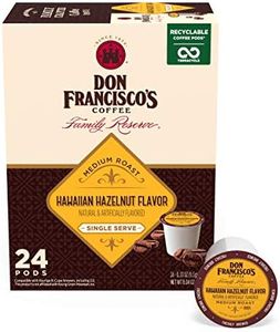 Don Francisco's Hawaiian Hazelnut Flavored (24 Count) Single-Serve Coffee Pods, Compatible with Keurig K-Cup Brewers