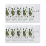 EUNYUL [Pack of 10] Daily Care Facial Sheet Mask Pack Tea Tree x 10ea Korean Skincare Hydrating & Nourishing & Natural Ingredients for All Skin Types