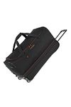 travelite 2-wheel trolley travel bag size L with fold, luggage series BASICS: soft luggage travel bag with wheels with extra volume, 70 cm, 98 liters (expandable to 119 liters)