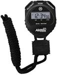 MARATHON Adanac 4000 Digital Stopwatch Timer, Black - High Precision Accuracy to 1/100th Seconds - Water, Dust & Shock Resistant - 46” Lanyard Included