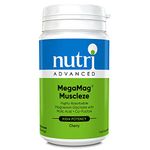 Nutri Advanced MegaMag Muscleze Magnesium Glycinate Powder with Malic Acid - Supports Muscle Function & Recovery Following Exercise - Cherry, 30 Servings