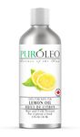 PUROLEO Lemon Essential Oil 8 Fl Oz/236 ML (Packed In Canada) 100% Pure & Natural Fresh Lemon Peels for Aromatherapy, DIY Cleaning Products, and Personal Care - Uplifting Citrus Aroma in Every Drop