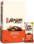 Nut Butter Bar - Organic Snack Bars - Chocolate & Peanut Butter - (50 Gram Protein Snack Bars, 12 Count)