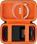 Supmay Hard Carrying Case for Solis 5G WiFi Mobile Hotspot for Travel, Local and International Coverage Router, Protective Cases Bag with Mesh Bag for USB Cable and Accessories, Black+Orange