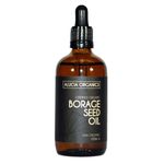 Alucia Organics Certified Organic Borage Seed Oil 100ml - Pure, Natural, Cold Pressed, Certified Organic, Vegan, Cruelty Free, for Skin, Face, Body, Hair, Massage