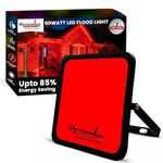 Dreamlux 60 Watt Light Down Chock | Outdoor Flood Lights Waterproof | Flood Light | Focus Lights | Ultra Bright | Aluminium Body | 85% Energy Saving,Durability (60W RED Color, 1, Count)