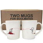 BoldLoft Love Will Find A Way Couple Coffee Mugs-Boyfriend Gifts for Anniversary Valentines Day Christmas Long Distance- His and Hers Gifts for Couples