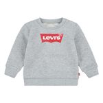 Levi's Kids Batwing Crewneck Sweatshirt Baby Boys, Grey Heather, 3 Months