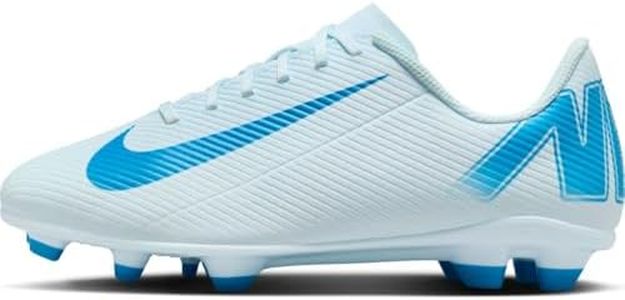 Nike Unisex Children's Vapor 16 Club Fg/MG Football Boots, Glacier Blue Black, 6 US