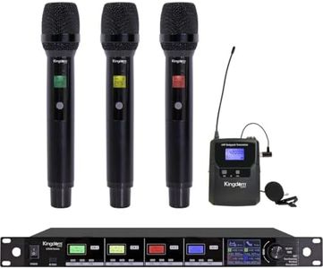 Kingdom 3 Handheld and 1 Lapel Wireless Mic System