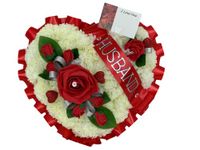 Wreath Funeral Flowers Heart Grave Artificial Silk Funeral Flower Tribute Memorial wreath grave Artificial Silk Funeral mum …