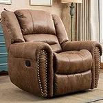 CANMOV Leather Recliner Chair, Clas