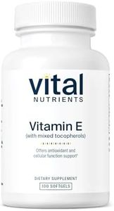 Vital Nutrients - Vitamin E 400 (with Mixed Tocopherols) - Potent Antioxidant and Cardiovascular Support - 100 Softgels per Bottle