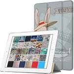 DuraSafe Cases for iPad PRO 10.5 Inch 2017 Air 10.5 3rd Generation 2019 [ Air 3 ] A1701 A2152 A2123 MQF12HN/A MQEY2HN/A Printed Slim Lightweight PC Dual Angle Stand Clear Flip Back Cover - Bunny Hat