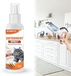 SCOBUTY Cat Deterrent Spray, Natural Cat Deterrent for Pet Behavior Training, Cat Repellent Spray-Indoor and Outdoor Use-120 ml, Orange