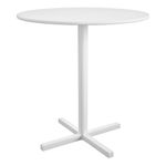 COSCO Round Indoor/Outdoor Steel Bistro Table, 24", White