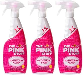 Stardrops - The Pink Stuff - The Miracle Bathroom Foam Cleaner 750ml 3-Pack Bundle (3 Bathroom Foam Spray)