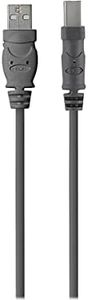 Belkin Premium Printer Cables Cable6 Ft4 Pin USB Type B to 4 Pin USB Type A, Black (F3U154BT1.8M)