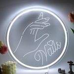 sikooruled Nails Neon Sign Neon Nail Sign LED Nail Sign Nail Salon Decor Nail Light Sign Nail Salon Sign Nail Wall Decor LED Neon Nail Signs Led Neon Light Sign Nails LED Sign