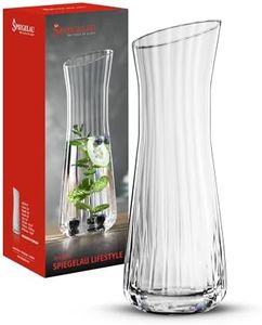 Spiegelau Lifestyle Carafe, Clear – Sophisticated Crystal Drinkware for Wine, Water & Beverages – Machine-Made with Modern Cut Design, Durable & Dishwasher Safe – 1130 ml Capacity