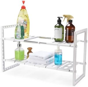 G-Rack Under Sliding Cabinet Basket Organizer - Bathroom Under Sink Organizers and Storage - Multi-Purpose Storage Shelf for Kitchen - Heavy Duty Organizer Rack - Cleaning Supplies Organization