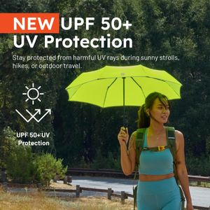 Weatherman Compact Travel Umbrella – Black, Lightweight & Windproof