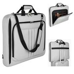 Handcuffs Convertible Garment Storage Bag for Travel, Foldable Bag with Shoulder Strap, Carry On Garment Duffel Bag for Men and Women