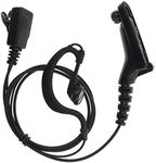 KENMAX G Shape Earpiece Ear-clip Ear-hook Headset with PTT Mic for Motorola APX-1000 DP4800 DGP-5550 XiR P8200 XPR-7350