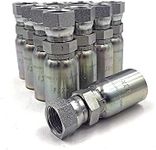 (10-Pack) FJX-08-08 | 1/2" Hose x 1/2" JIC 37° Female Hydraulic Hose End Swivel Crimp Fitting