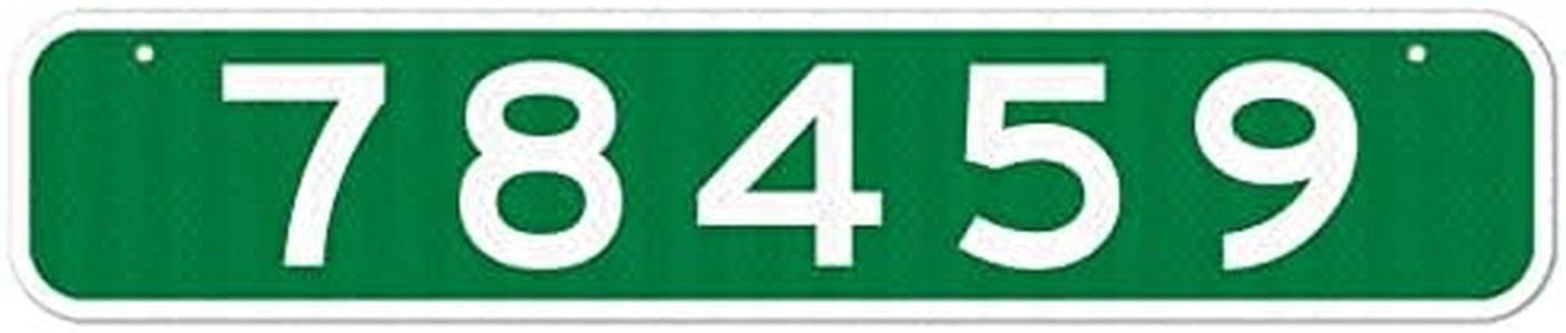 911 Address Sign, Custom Horizontal Emergency Mail Box Reflective Sign, 3M EGP Reflective Heavy Duty .080 Rust Free Alumminun, Double Sided, Ideal For Driveway, House and Multi Unit Buildings 6x30