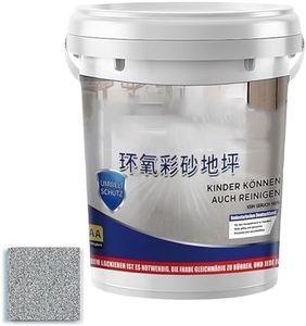 Self Leveling Epoxy Colored Sand Floor Paint, Fast Drying, Stain-Resistant For Concrete Tile Wood Countertop Decorative Finish (Grey-B)