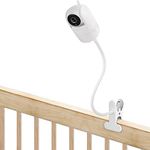 Flexible Clip Mount for Vtech VM901, VM928 and VM919HD, Gooseneck Baby Camera Holder for Crib Without Tools or Wall Damage - White