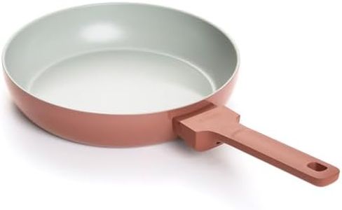 Ember Cookware Arcilla Ceramic Frying Pan 24cm | Non Stick Cookware | Non Toxic Pan | ISI Certified | Ceramic Fry Pan for Cooking | PFAS & PTFE Free | 5-Year Warranty | Terracotta