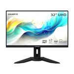 GIGABYTE M32U 32" 4K 144Hz Gaming Monitor with IPS, 1ms Response Time, HDMI 2.1, USB 3.0 - Black